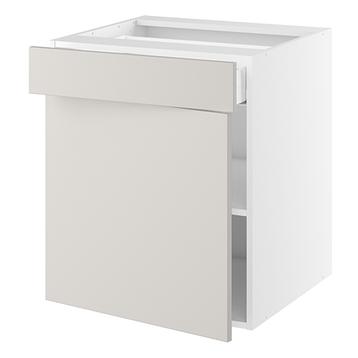 Badunderskab, 1 låge, 1 skuffe. H:704 B:300 D:450