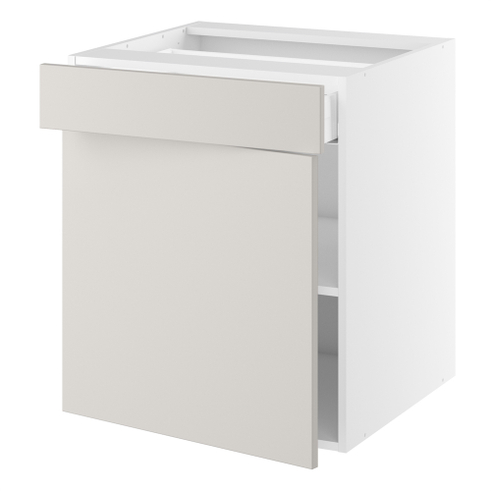 Badunderskab, 1 låge, 1 skuffe. H:704 B:300 D:450