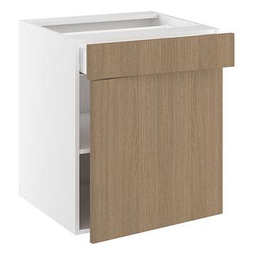 Badunderskab, 1 låge, 1 skuffe. H:704 B:300 D:450