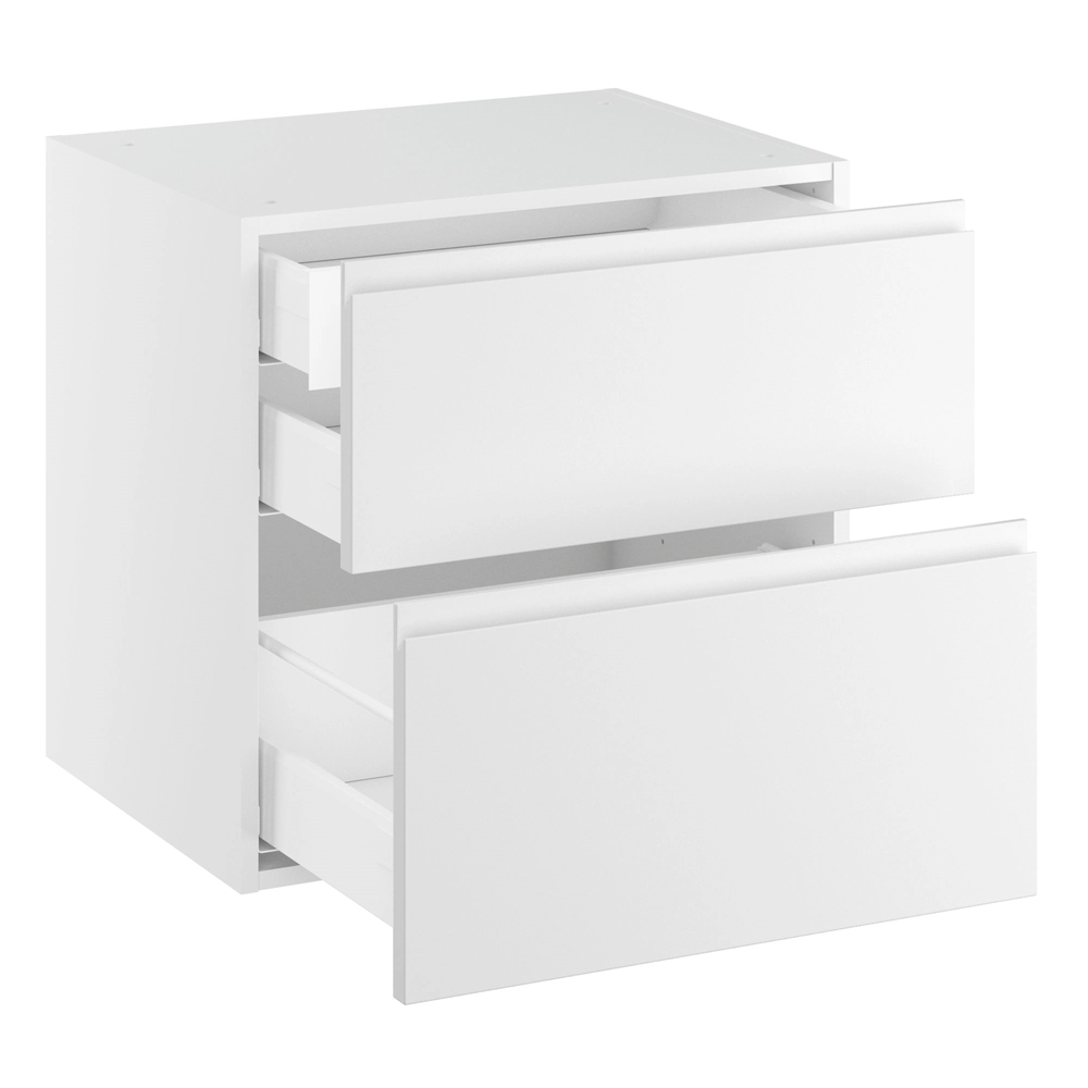 Lavt badeservant m/2 skuffer og 1 skuff H:576 D:450 B:1000