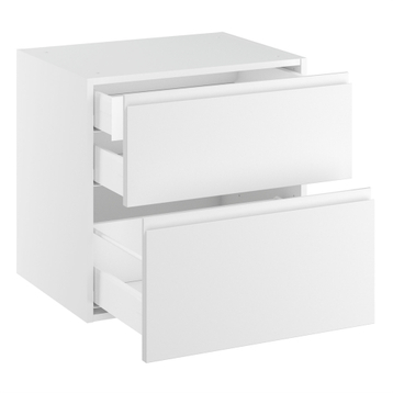 Badeservant lav m/2 skuffer og 1 innvendig skuff H:576 D:450 B:400
