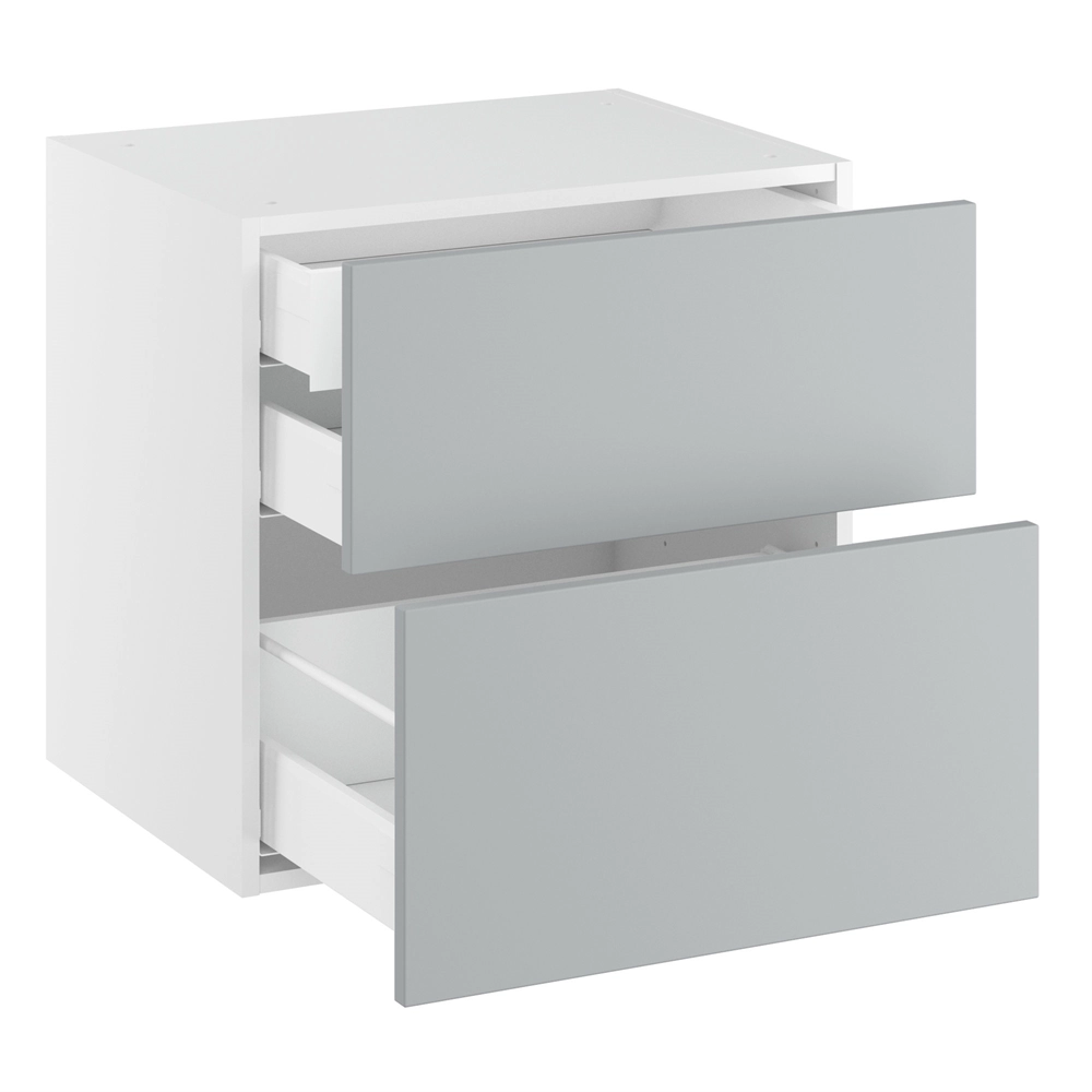 Lavt badeservant m/2 skuffer og 1 skuff H:576 D:450 B:800
