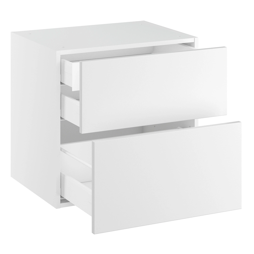 Lavt badeservant m/2 skuffer og 1 skuff H:576 D:450 B:1000