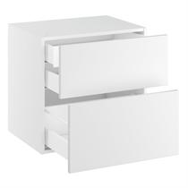 Badunderskab lavt m/2 skuffer og 1 indvendig skuffe H:576 D:450 B:1000