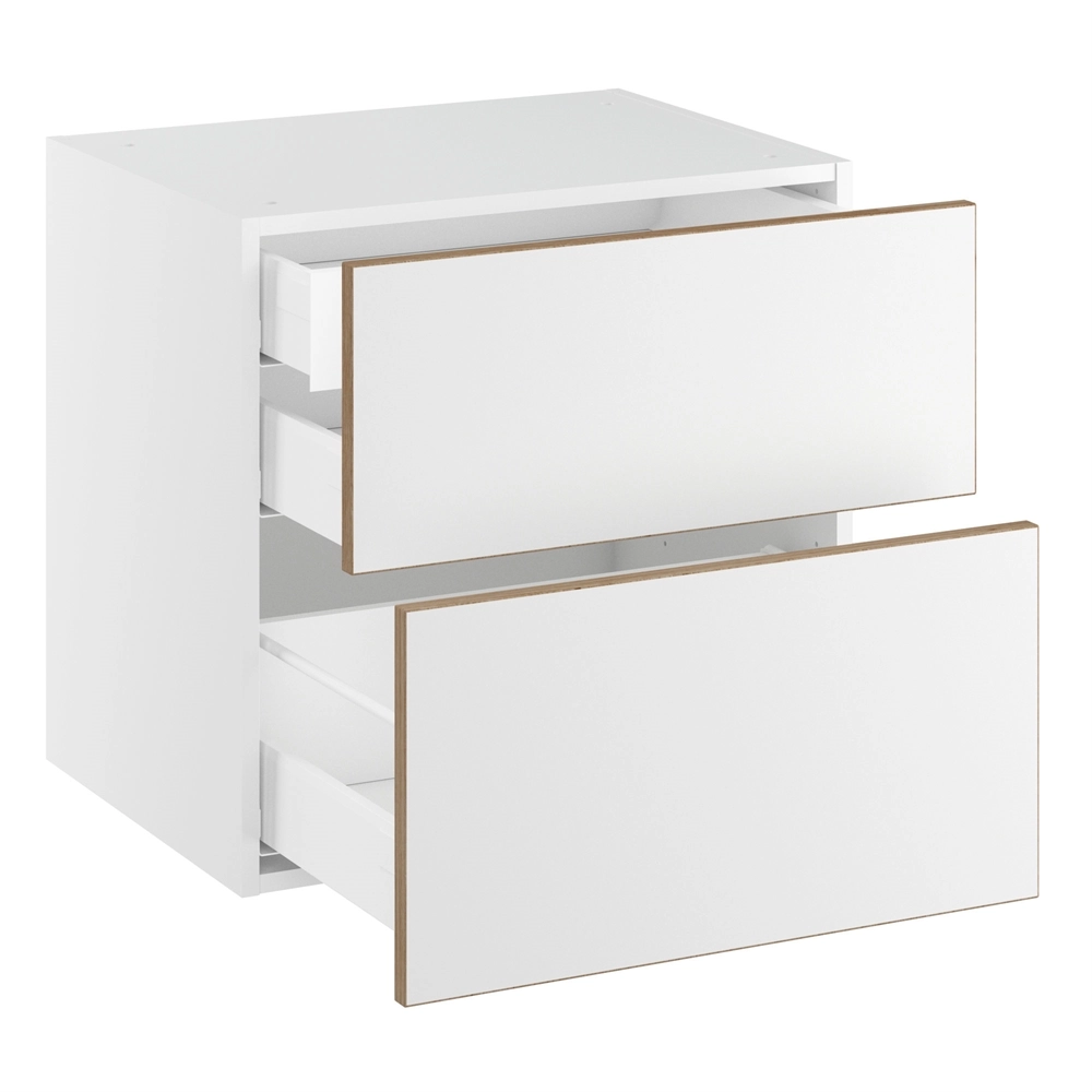 Lavt badeservant m/2 skuffer og 1 skuff H:576 D:450 B:1000