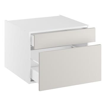 Bundskab, 2 skuffer. H:448 B:600 D:580