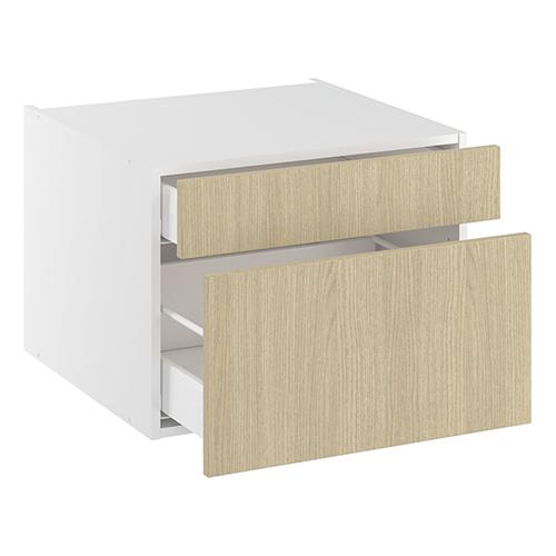 Bundskab, 2 skuffer. H:448 B:600 D:580