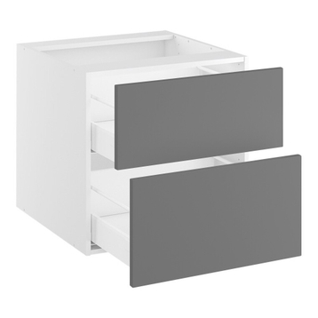 Kitchn Badvaskeskab lavt m/2 skuffer H:576 D:450 B:800