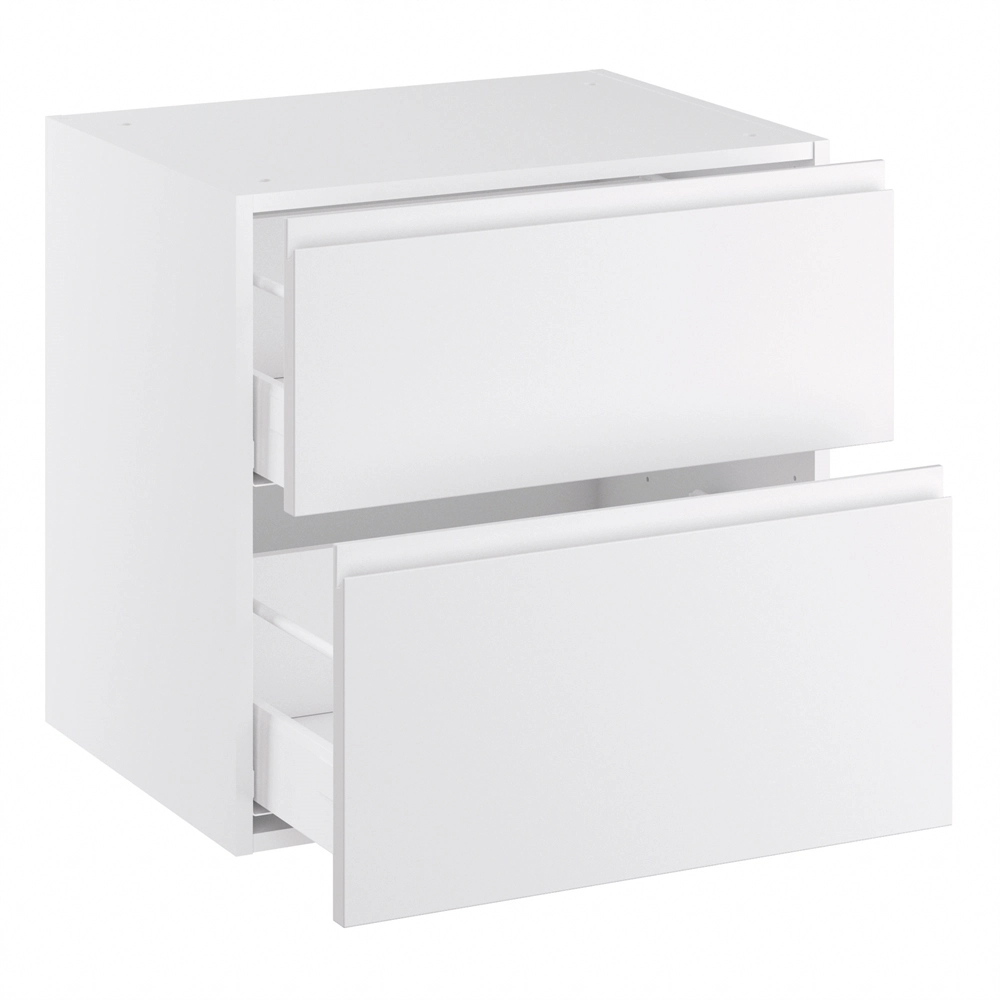 Lavt servantskap med 2 skuffer H:576 D:450 B:800
