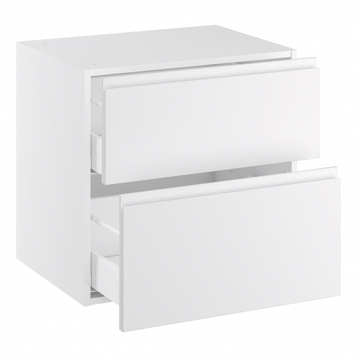 Lavt servantskap med 2 skuffer H:576 D:450 B:600