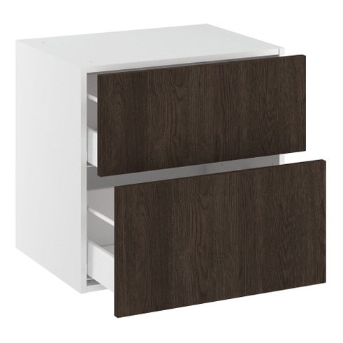 Kitchn Lavt vaskeskab bad med 2 skuffer med udskæring i øverste skuffe