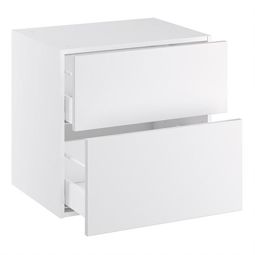 Badvaskeskab lavt m/2 skuffer H:576 D:450 B:1000