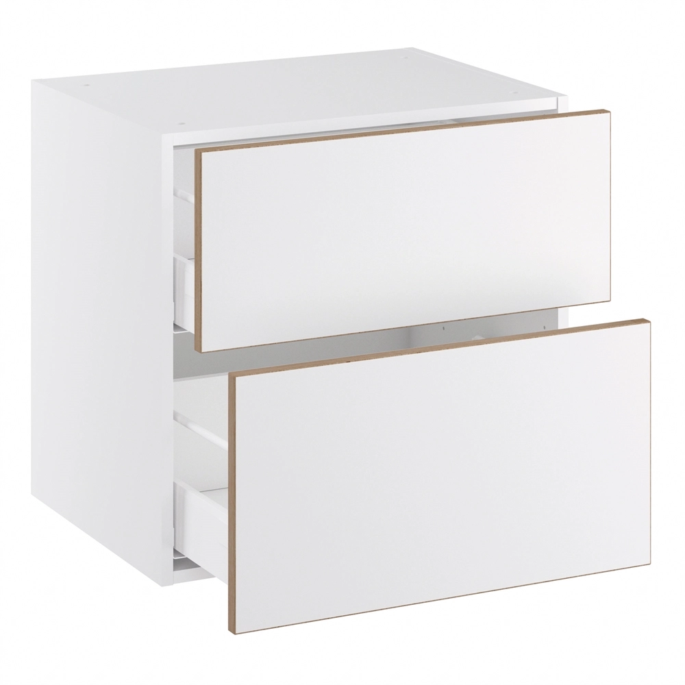 Lavt servantskap med 2 skuffer H:576 D:450 B:800