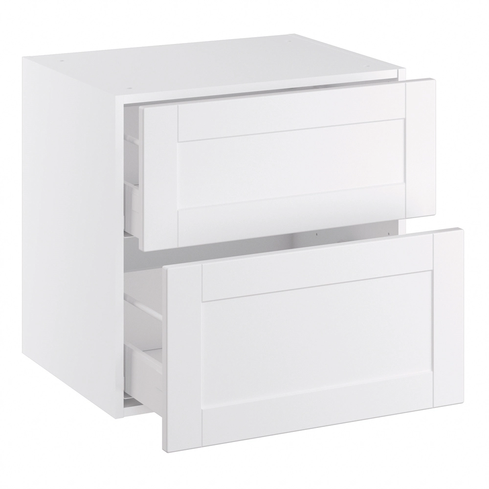 Lavt servantskap med 2 skuffer H:576 D:450 B:800