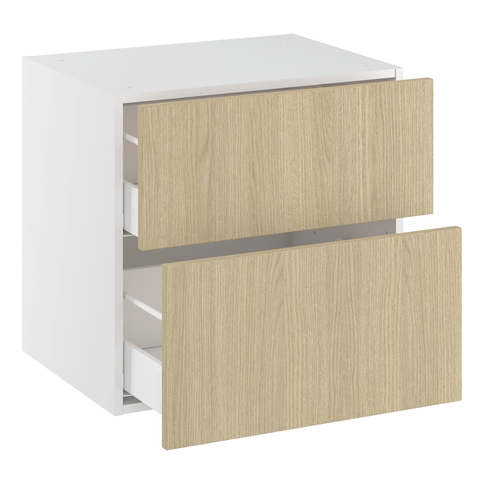 Badvaskeskab, 2 skuffer. H:576 B:1000 D:450