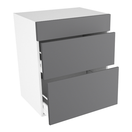 Kitchn Bad vaskeskab m/2 skuffer og sarg H:704 D:450 B:600