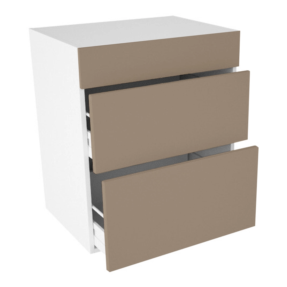 Badvaskeskab, 2 skuffer, m/sarg. H:704 B:1000 D:450