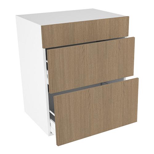 Badvaskeskab, 2 skuffer, m/sarg. H:704 B:1000 D:450