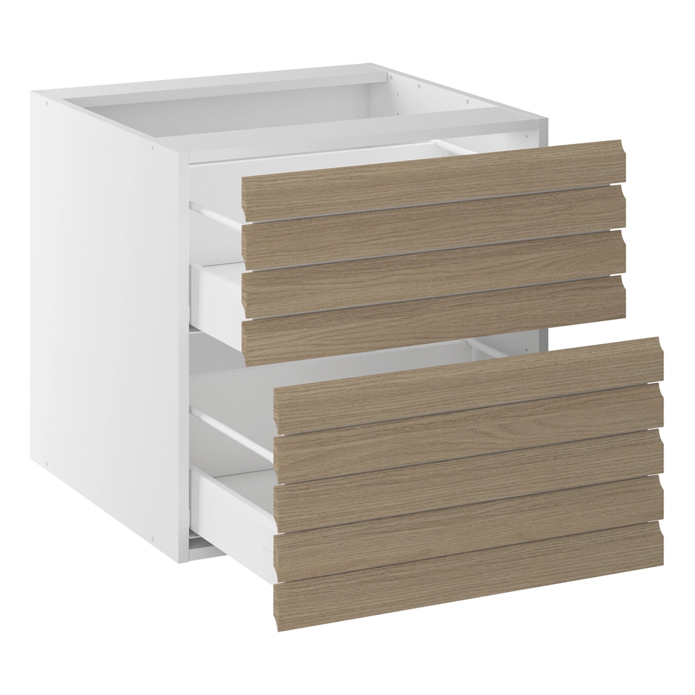 Lavt servantskap LINE m/2 skuffer (sammensatt av 2 fronter) H:576 D:450 B:1000