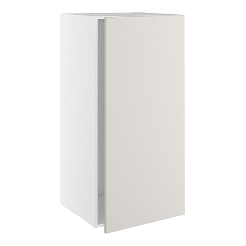 Designskab, t/integreret køl med fladhængsler, 1 låge, u/hængselsboring. H:1248 B:600 D:580