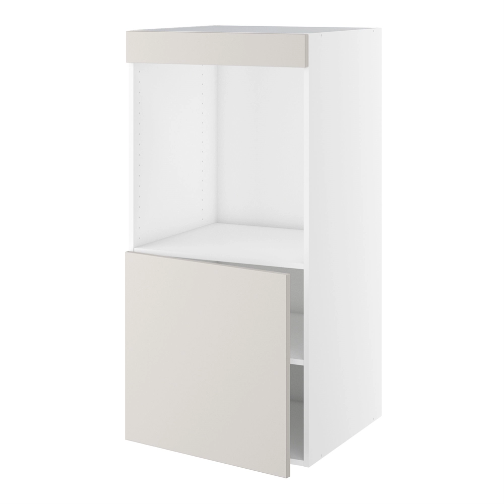 Designskab, t/ovn, 572mm låge, blændstykke 64mm, hul: 647mm. H:1248 B:600 D:580