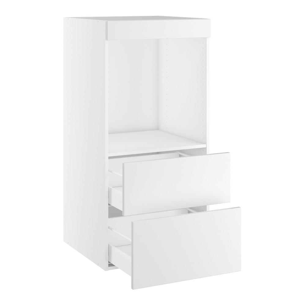 Designskab til ovn nichemål 647x567 m/2 skuffer og blændstykke H:1248 D:580 B:600