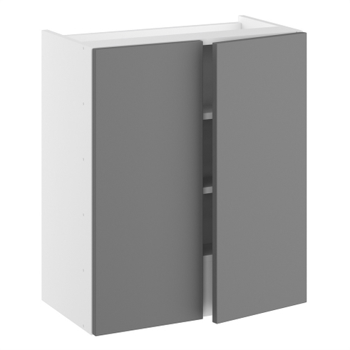 Kitchn Emhætteskab med aftagelig reol , 2 hylder og 2 låger H:704 D:320 B:600