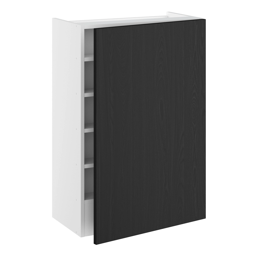 Avtrekkshette med flyttbar hylle, 4 hyller og 1 dörfront H:896 D:320 B:600