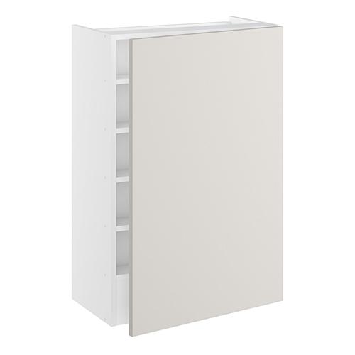 Emhætteskab, 1 låge, 3 hylder, m/aftagelig bagplade. H:896 B:600 D:320