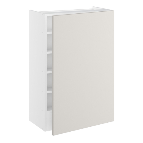 Emhætteskab, 1 låge, 3 hylder, m/aftagelig bagplade. H:896 B:600 D:320