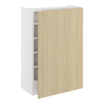 Emhætteskab, 1 låge, 3 hylder, m/aftagelig bagplade. H:896 B:600 D:320