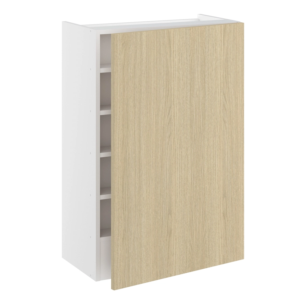 Emhætteskab, 1 låge, 3 hylder, m/aftagelig bagplade. H:896 B:600 D:320