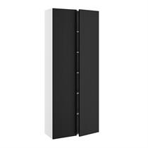 80 cm bredt højskab med 5 hylder