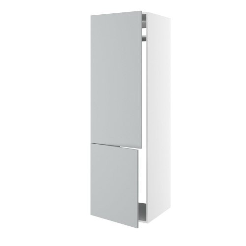 korpus for integrert kjøl/frys m/2 dører med hengselhull uten bakdeksel H:2144 D:580 B:600