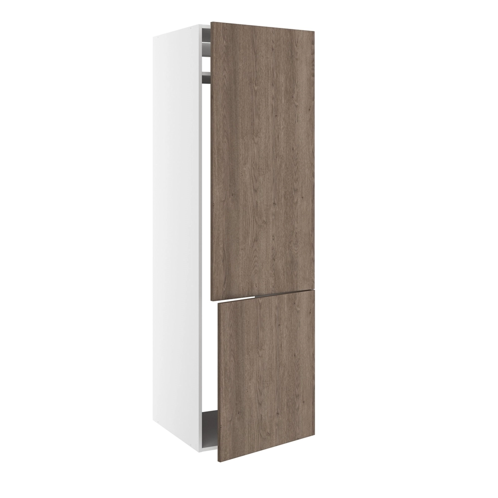 korpus for integrert kjøl/frys m/2 dører med hengselhull uten bakdeksel H:2144 D:580 B:600