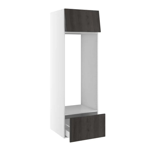 Kitchn Ekstra højt højskab til køl med toplåge og skuffe