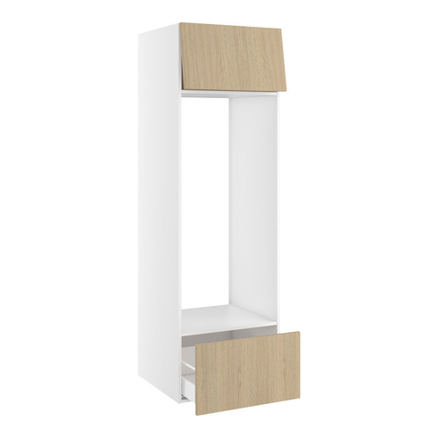 Kitchn Ekstra højt højskab til køl med toplåge og skuffe