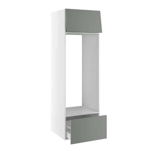 Kitchn Ekstra højt højskab til køl med toplåge og skuffe