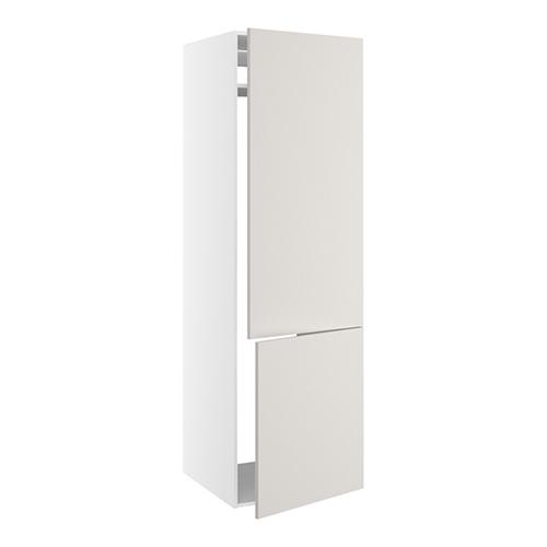 Højskab, t/integreret køl-frys med fladhængsler, 700mm låge, 1436mm låge øverst, u/hængselsboring, 1 hylde, u/bagbeklædning. H:2144 B:600 D:580