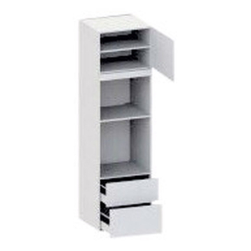 skåp för ugn/mikronisch mått 1104x567 m/2 lådor H:316 och 252 & 1 skåpdörr H:444 samt lock. H:2144 D:580 B:600