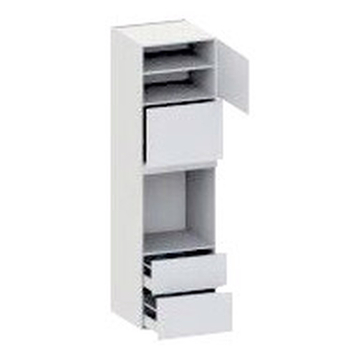 skåp för ugn/mikro nisch mått 656x567 lyftdörr H:444, 2 lådor H:316 och 252, 1 skåpdörr och skåpdörr H:444 H:2144 D:580 B:600