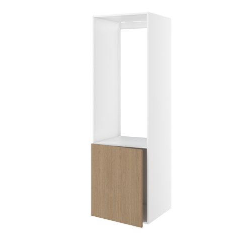 Højskab, t/køl, 700mm låge, hul: 1224mm. H:1952 B:600 D:580