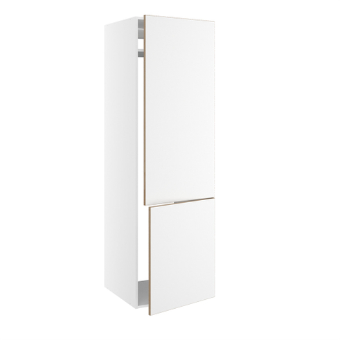 Kitchn Højskab til integreret køl/frys m/2 låger uden hængselsboring H:700 og 1244, 1 konstruktionshylde m/udluftning (uden bagbeklædning) H:1952 D:580 B:600