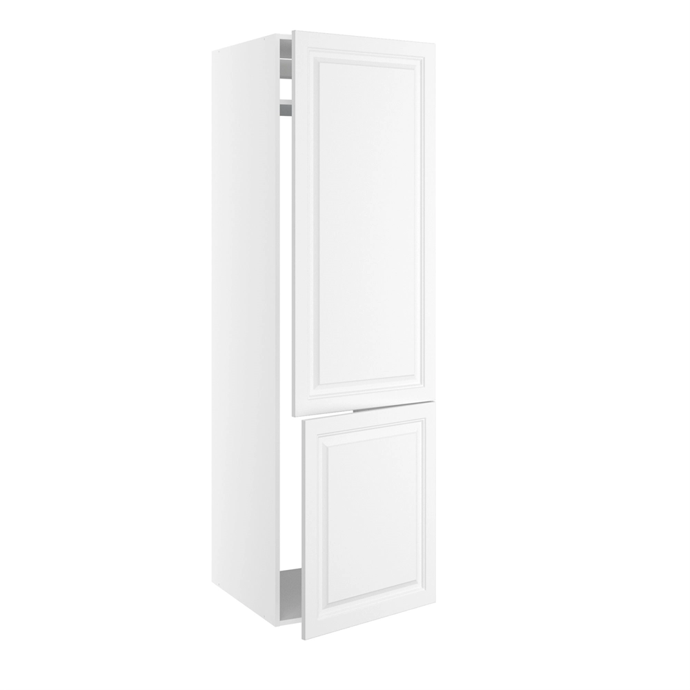 korpus for integrert kjøl/frys m/2 dører med hengselhull H:700 og 1244, 1 konstruksjonshylle m/ventilasjon (uten bakdeksel) H:1952 D:580 B:600
