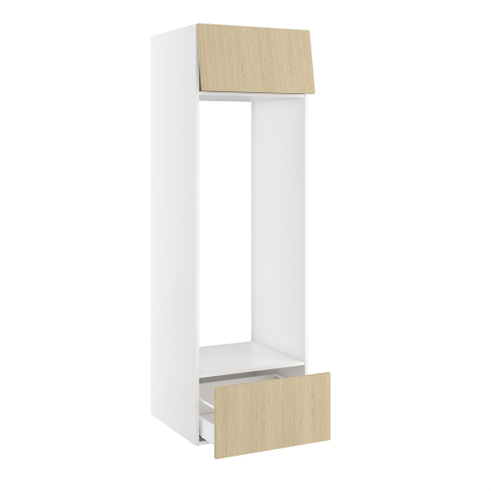 Højskab, t/køl, 316mm toplåge, 1 skuffe H:316mm, hul: 1296mm. H:1952 B:600 D:580