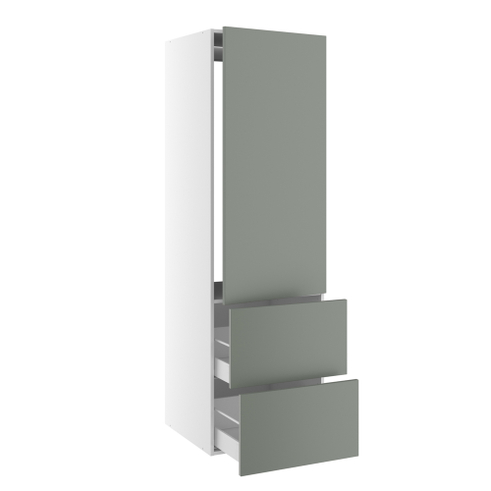 Kitchn Højskab til integreret køl med 1 låge med hængselboring og 2 skuffer