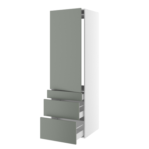 Kitchn Højskab til integreret køl med 1 låge med hængselsboring og 3 skuffer