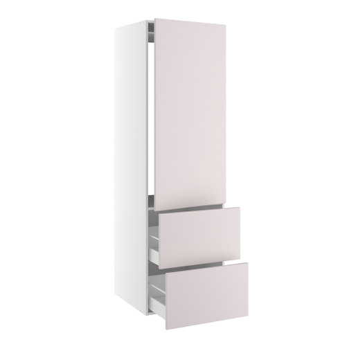 Kitchn Højskab til integreret køl med 1 låge uden hængselsboring og 2 skuffer