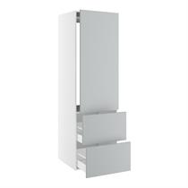 Kitchn Højskab til integreret køl nichemål 1232x567 mm. m/1 låge uden hængselsboring H:1244 og 2 skuffer H:348 H:1952 D:580 B:600