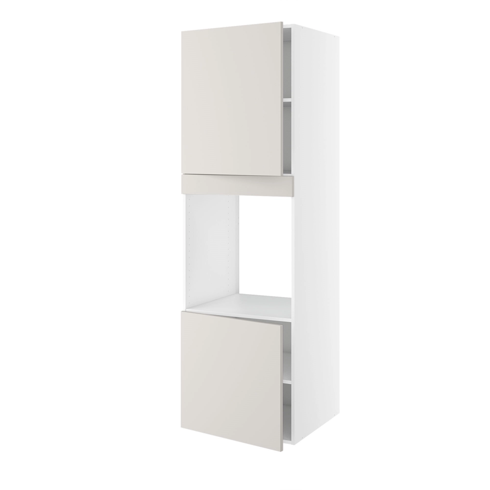 Højskab, t/ovn, 572mm låge, 700mm låge øverst, blændstykke 64mm, hul: 656mm. H:1952 B:600 D:580